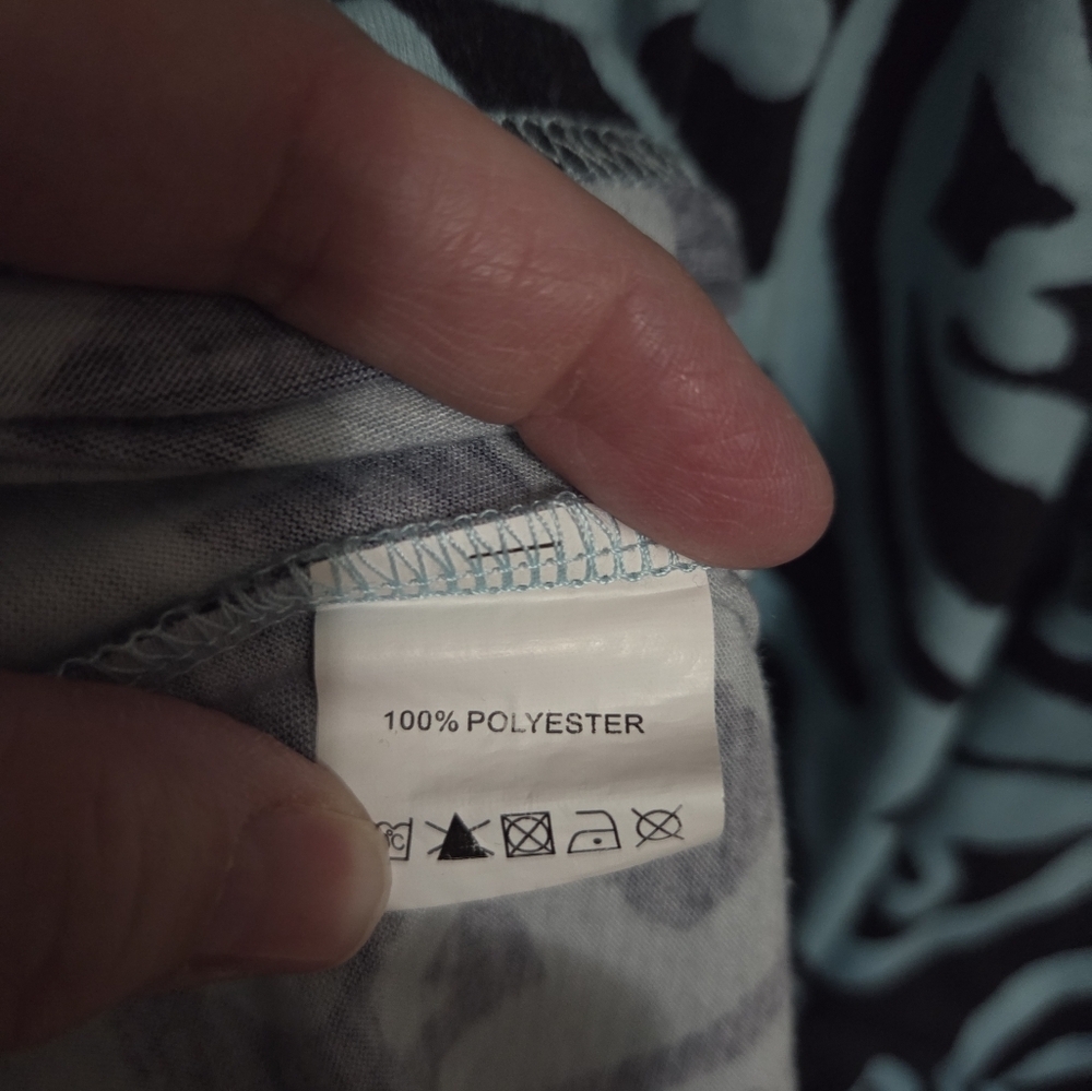 Nemidor Black and Blue Patterned Maxi Dress Size 24 - Picture 5 of 11